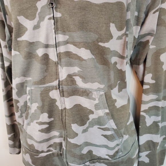 Sonoma Camouflage Cotton Lightweight Zip Up Hoodie - Picture 2 of 7